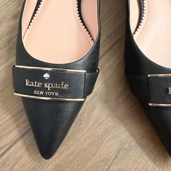 Kate Spade Deneuve Black Pointed Flats - Picture 4 of 10